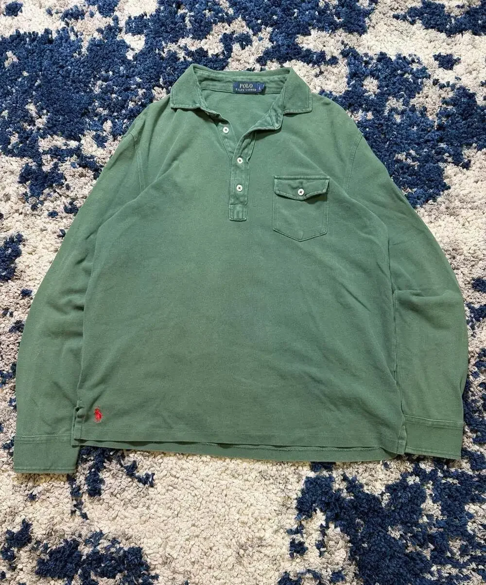 Polo Ralph Lauren Long Sleeve Mesh Polo Shirt with Pocket